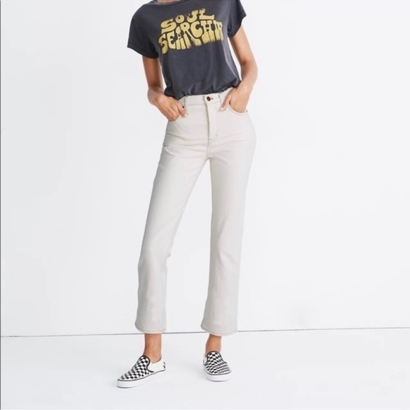 Madewell Petite Slim Demi-Boot Jeans in Cloud Lining - Picture 1 of 10